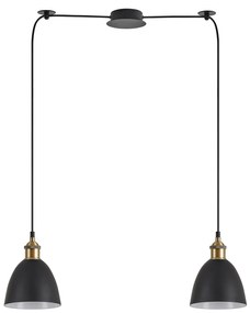 SE21-BR-10-BL2-MS2 MAGNUM BRONZE Black Metal Shade Pendant+ HOMELIGHTING 77-8770