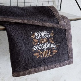 Πετσέτα Κουζίνας Spice Anthracite Nima 40x40cm 100% Cotton