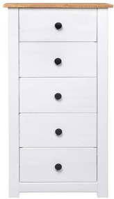 vidaXL Μπουφές Λευκός 46 x 40 x 89 εκ. από Ξύλο Πεύκου Σειρά Panama