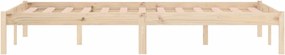 vidaXL Σκελετός Κρεβατιού Χωρίς Στρώμα 152x203 εκ. Μασίφ Πεύκο