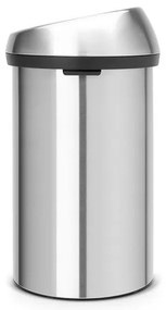 Κουτί Brabantia Touch Bin 647245, 60 λίτρα, Ομαλός και αθόρυβος βρασμός, Inox/mate