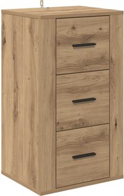 vidaXL Πλαϊνό γραφείο Artisan Oak 40 x 33 x 70 εκ. Επεξεργασμένο ξύλο