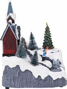 vidaXL Διακόσμηση Χριστουγεννιάτικου Χωριού Πολύχρωμο Πλαστικό