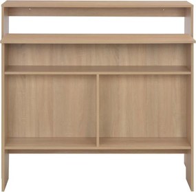 vidaXL Τραπέζι Μπαρ με 2 Επιφάνειες Χρώμα Δρυός 130 x 40 x 120 εκ.