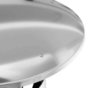 vidaXL Κάλυμμα Βροχής Καμινάδας Ασημί 35 x 35 x 20 εκ