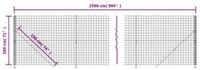 ΣΥΡΜΑΤΟΠΛΕΓΜΑ ΠΕΡΙΦΡΑΞΗΣ ΑΝΘΡΑΚΙ 1,8 X 25 Μ. ΜΕ ΒΑΣΕΙΣ ΦΛΑΝΤΖΑ 154333