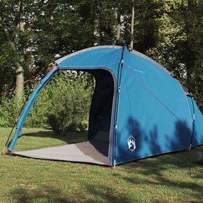 vidaXL Καταφύγιο Τέντας με στέγη Μπλε 370 x 230 x 185 εκ. ταφτάς