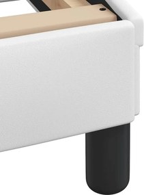 vidaXL Πλαίσιο Κρεβατιού Dover Λευκό 180x200 εκ. Συνθετικό Δέρμα