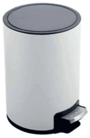 Κάδος Απορριμμάτων Μεταλλικός Riku 5Lt 05394.001 25x20x30cm White Metal
