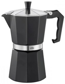 Καφετιέρα Espresso Classico 321326 9x20cm 6cups Black Cilio Αλουμίνιο