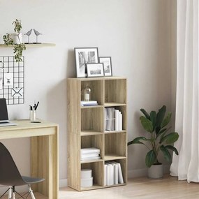 vidaXL Ραφιέρα/Βιβλιοθήκη Sonoma Δρυς 66x30x130 εκ. από Επεξ. Ξύλο
