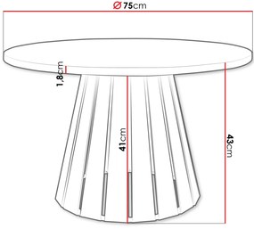 Τραπεζάκι σαλονιού Circolo-Fusiko