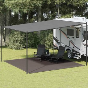vidaXL Χαλί Σκηνής Ανθρακί 400 x 400 εκ.