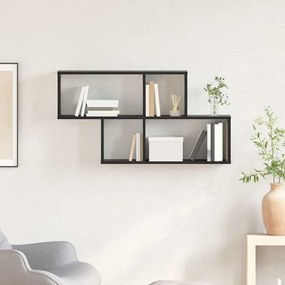 vidaXL Ράφι τοίχου Μαύρη δρυς 100 x 20 x 53 εκ Επεξεργασμένο ξύλο