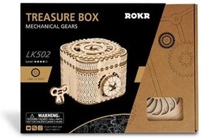 TREASURE BOX LK502 3D Ξύλινο Μηχανικό Puzzle ROBOTIME