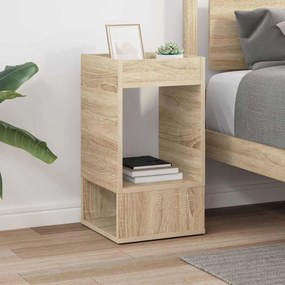 vidaXL End Table Δρύς Sonoma 30 x 30 x 56 εκ. Επεξεργασμένο Ξύλο