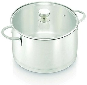 Κατσαρόλα Με Γυάλινο Καπάκι 30002453 Φ20cm Silver 20cm Ανοξείδωτο Ατσάλι