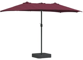 vidaXL Ομπρέλα Κήπου Βεραμάν Κόκκινο 385 x 209 x 244 εκατοστά
