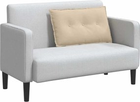 vidaXL Μαξιλάρι Πλάτης Κρεμ 80 x 50 cm Ύφασμα Μικροΐνας