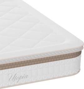 Στρώμα Utopia pakoworld pocket spring με ανώστρωμα aloe vera 30-32cm 140x200εκ