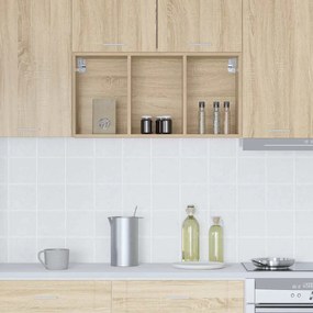 vidaXL Κρεμαστό ντουλάπι με αποθήκευση Δρύς Sonoma 40 x 29,5 x 80 εκ.