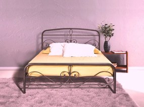 Κρεβάτι Ν98 για στρώμα 150χ200 υπέρδιπλο με επιλογές χρωμάτων