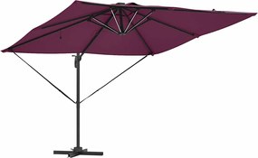 vidaXL Ομπρέλα ηλίου Βεραμάν Κόκκινο 286 x 284 x 270 εκ