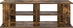 vidaXL Βάση τηλεόρασης Καπνιστό Δρύς 96 x 35 x 33,5 εκ