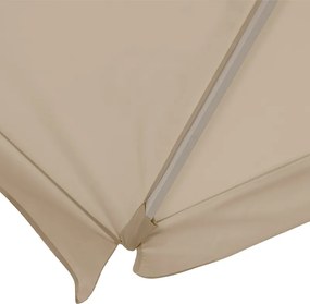 Ομπρέλα κήπου Zola Megapap αλουμινίου χρώμα εκρού 2x3m.