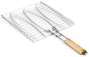 Muhler 1001835N Μεταλλική Σχάρα Ψησίματος για Ψάρια 27x26.5x50.5cm