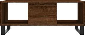 vidaXL Τραπεζάκι Σαλονιού Καφέ Δρυς 90x50x36,5 εκ. Επεξεργασμ. Ξύλο