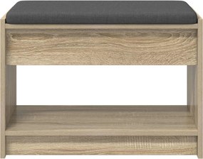 vidaXL Παγκάκι Χαλωρίου Δρύς Sonoma 63 x 38 x 45 εκ