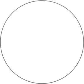 vidaXL Δακτύλιος γλάστρας 5 τμχ. Ασημί 80 x 80 x 20 cm