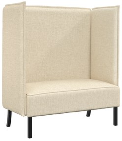 vidaXL Καναπές ψηλής πλάτης Κρεμ 109x56x121 εκ. Υφάσματα