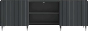 vidaXL Ντουλάπι TV Μαύρο 150 x 31 x 52 εκ. Επεξεργασμένο Ξύλο