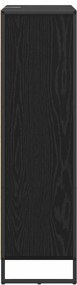 vidaXL Βιβλιοθήκη 99,5 x 30 x 108 cm Επεξεργασμένο Ξύλο Μαύρη Δρυς
