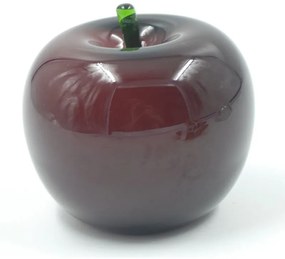 Διακοσμητικό Μήλο Γυάλινο Murano Κόκκινο-Πράσινο 10εκ. Royal Art ZIO8968