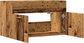 vidaXL Ντουλάπι Νιπτήρα Μπάνιου Παλιό Ξύλο 90x38,5x46 εκ. Επεξ. Ξύλο