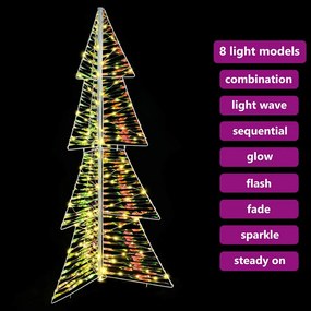 vidaXL Χριστουγεννιάτικο Δέντρο με 160 LED Θερμό λευκό 150 cm PET