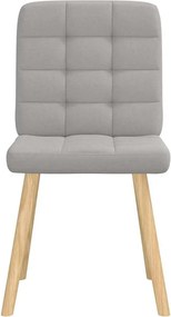 vidaXL Καρέκλες τραπεζαρίας 4 τεμ Cloud Grey Fabric