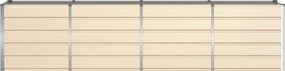 vidaXL Γλάστρα Ελεφαντόδοντο 320 x 80 x 75 εκ. Ατσάλι