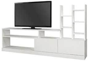 Σύνθεση τηλεόρασης Pesaro Megapap χρώμα λευκό 165x25x91,3εκ.