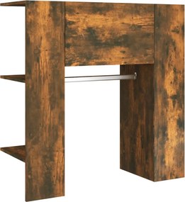 vidaXL Ντουλάπι Διαδρόμου Καπνιστή Δρυς 97,5x37x99 εκ. Επεξεργ. Ξύλο