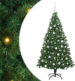 vidaXL Τεχνητό Χριστουγεννιάτικο Δέντρο με 300 LED Πράσινο 180 cm
