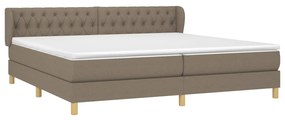 ΚΡΕΒΑΤΙ BOXSPRING ΜΕ ΣΤΡΩΜΑ TAUPE 200X200 ΕΚ. ΥΦΑΣΜΑΤΙΝΟ 3127073