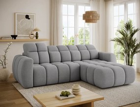 Γωνιακός καναπές Comfora-Γκρι Ανοιχτό-Δεξιά