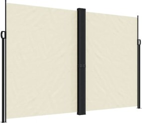 vidaXL Σκίαστρο Πλαϊνό Συρόμενο Κρεμ 220 x 600 εκ.