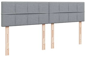 ΚΡΕΒΑΤΙ BOXSPRING ΜΕ ΣΤΡΩΜΑ ΑΝΟΙΧΤΟ ΓΚΡΙ 200X200 ΕΚ. ΥΦΑΣΜΑΤΙΝΟ 3286787