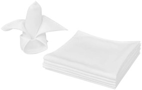 vidaXL Πετσέτες Φαγητού 50 τεμ. Λευκές 50 x 50 εκ.