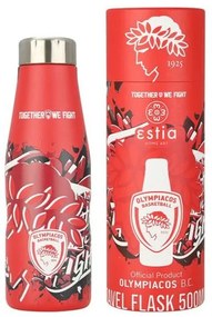Estia Θερμός - Παγούρι Travel Flask Olympiacos BC Edition 500ml Together We Fight 00-27162